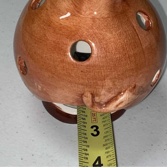 Cartoon Vtg Brown Horse Tea Light Holder Ceramic Folk art Equestrian Home Candle - Picture 4 of 14